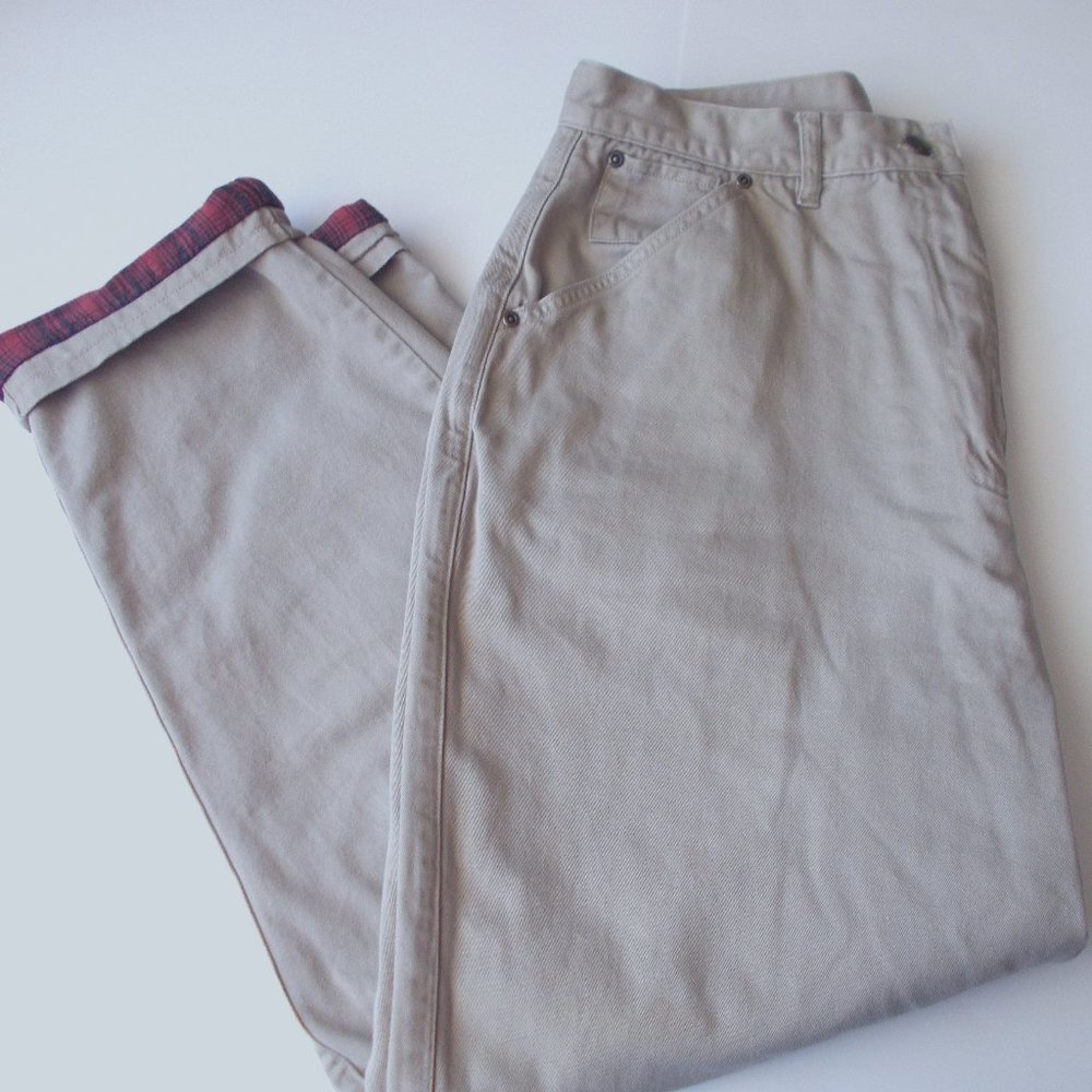 VTG Woolrich Jeans Size 16 Flannel Lined EUC